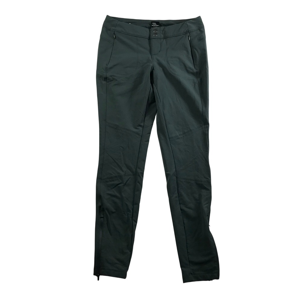 KUHL Mova Skinny Pants Womens 4 Reg Dark Green Spruce Ankle Zip Hiking Outdoor